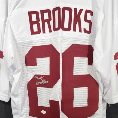 Kennedy Brooks Jersey Signed Oklahoma Sooners Jersey JSA /COA