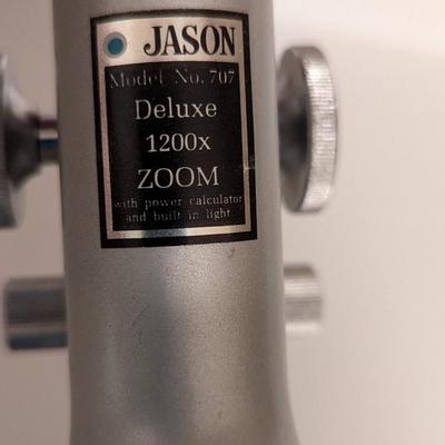 Jason Model No. 707 Deluxe 1200x Zoom Microscope With Case