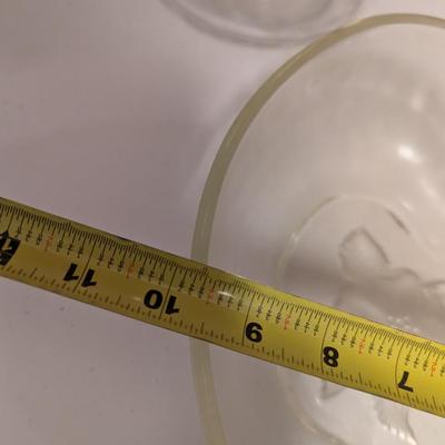2 Glass Pitchers 1 Made In Italy & Hazel Atlas Orchard Large Salad Bowl