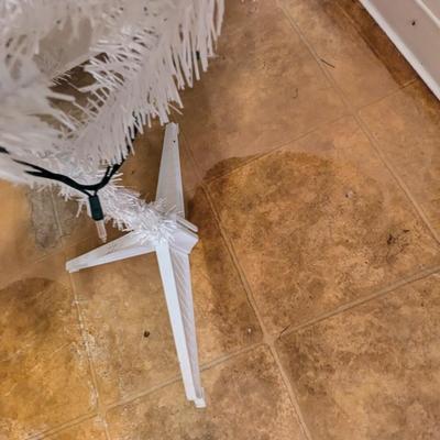 69" White Lighted Christmas Tree