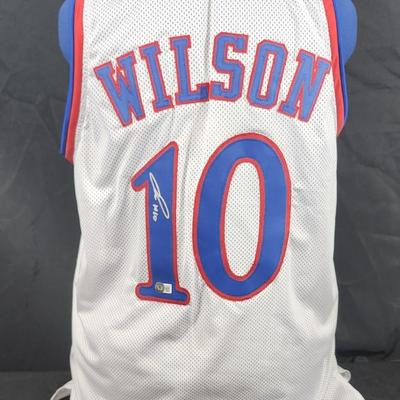 Jalen Wilson signed Kansas State Jersey authentic beckett authentication