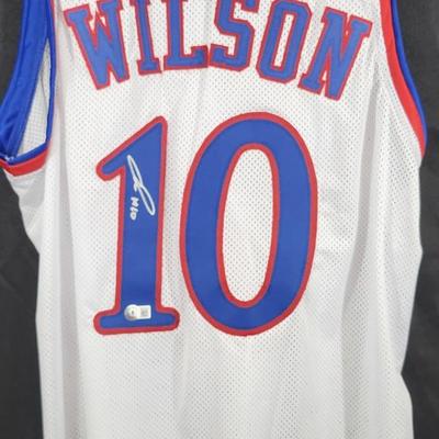 Jalen Wilson signed Kansas State Jersey authentic beckett authentication