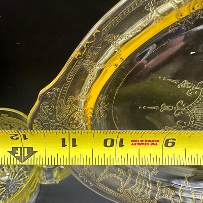 Anchor Hocking Uranium Yellow Cameo Ballerina Dinner Set