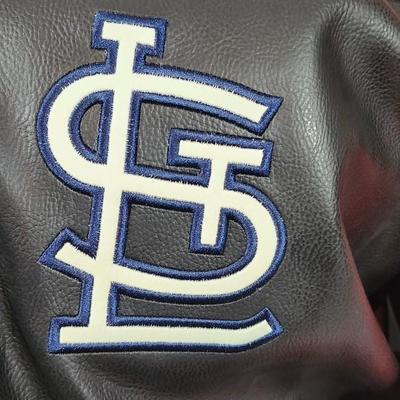 St. Louis Cardinals G-III Carl Banks Varsity Jacket, Genuine Merchandise STL XL