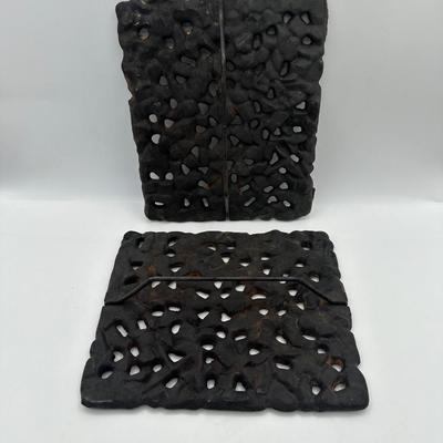 Cast Iron Grill Plates With Handles (2)