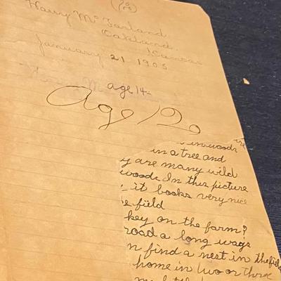 1915 Secretary Book and 1905 Journal