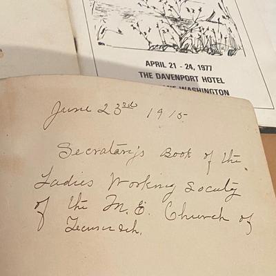 1915 Secretary Book and 1905 Journal
