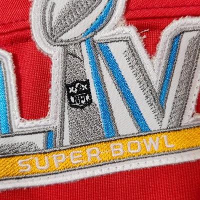 Patrick Mahomes #15 NFL Nike Superbowl LIV Kansas City Chiefs Red Bowl Jersey XL