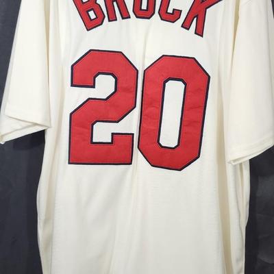 Lou Brock, St. louis Cardinal, Cooperstown Collection Jersey Size 54
