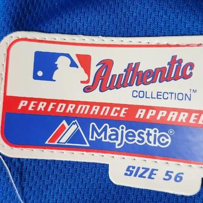 Johnny Cueto Kansas City Royals MLB Majestic 2015 World Series Jersey JSA Size 56