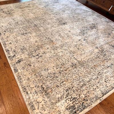 MARTHA STEWART~ Blue/Cream/Beige ~ 8 x 10 Area Rug