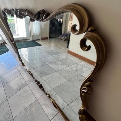 Large Ornate Gold Mirror (LR-RG)