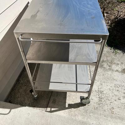 Stainless Steel Rolling Kitchen/Utility Cart (G-RG)