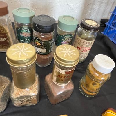 Vintage spice jars