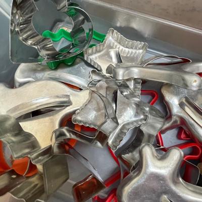Tub of cookie cutters