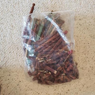 Wooden Toys-Lincoln Logs, Playskool Village, Nesting Apple and More (BD-KD)