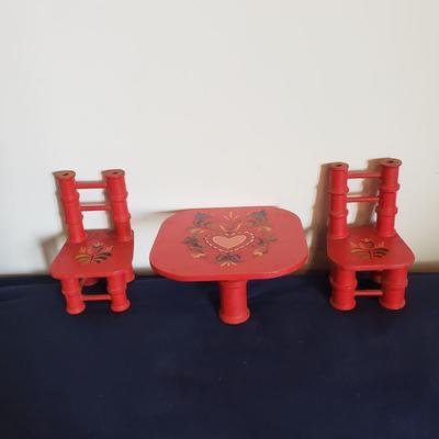 Wooden Toys-Lincoln Logs, Playskool Village, Nesting Apple and More (BD-KD)