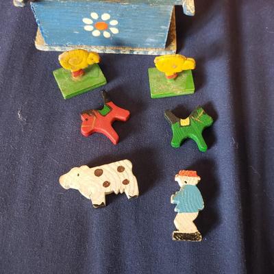Wooden Toys-Lincoln Logs, Playskool Village, Nesting Apple and More (BD-KD)
