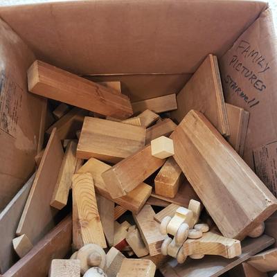 Wooden Toys-Lincoln Logs, Playskool Village, Nesting Apple and More (BD-KD)