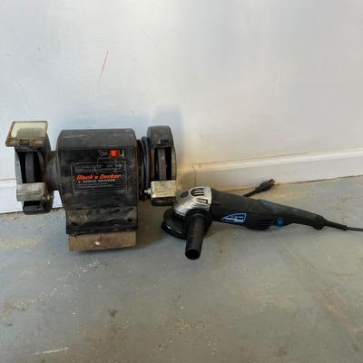 Black & Decker Bench Grinder & Power Glide Angle Grinder (G-MG)