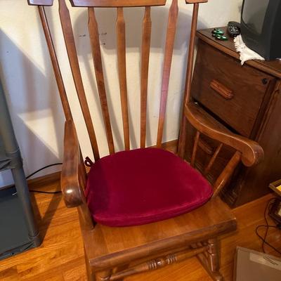 Beautiful wood rocking chair