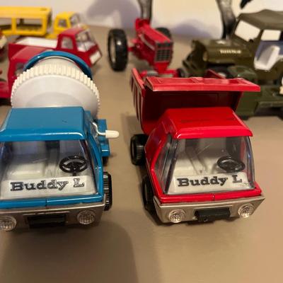 Vintage Tonka and Buddy L vehicles