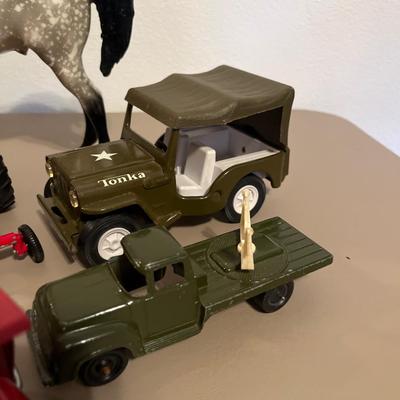 Vintage Tonka and Buddy L vehicles