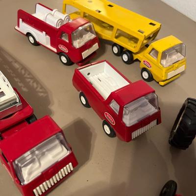 Vintage Tonka and Buddy L vehicles