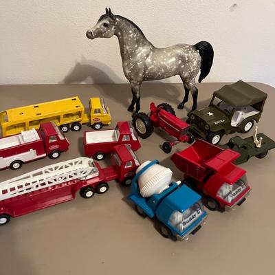 Vintage Tonka and Buddy L vehicles