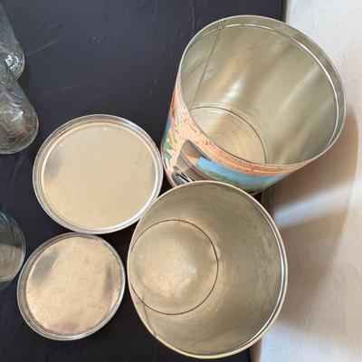 Lot of tins & jars