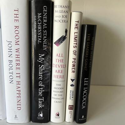 Political & Financial Non-Fiction Hardbacks - Kennedy & More (O-RG)