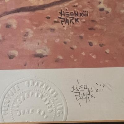 Little Feat Signed Neon Park Lithograph