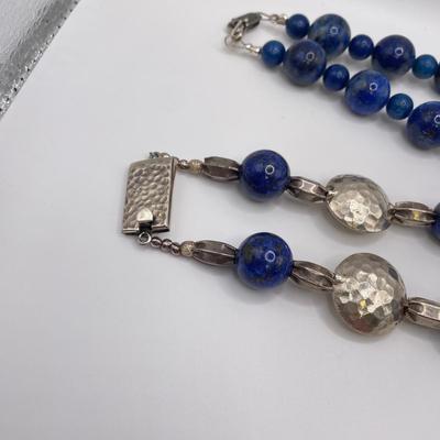 925 and Blue Lapis Necklaces (ST-BB)