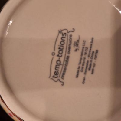 2 Temptations Rooster soup bowl mugs