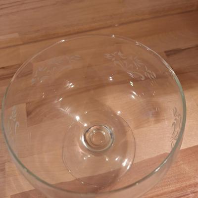 Etched Trifle Bowl