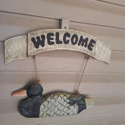 Duck Welcome Sign