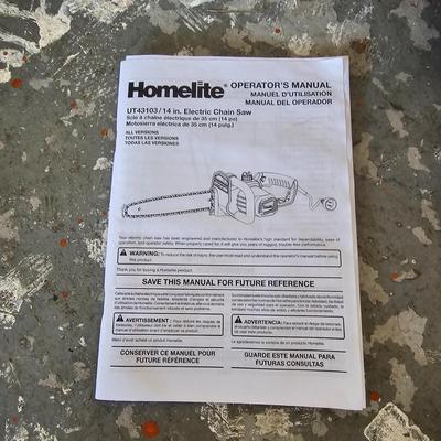 Toro Blower Vac & Homelite Chain Saw (G-JS)
