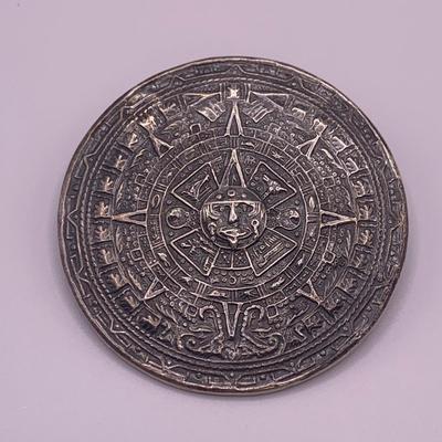 Sterling Aztec Calendar Pendant, Coat of Arms Jewelry, & More (K-HS)