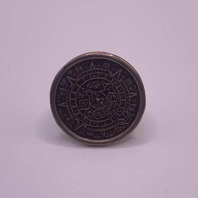 Sterling Aztec Calendar Pendant, Coat of Arms Jewelry, & More (K-HS)