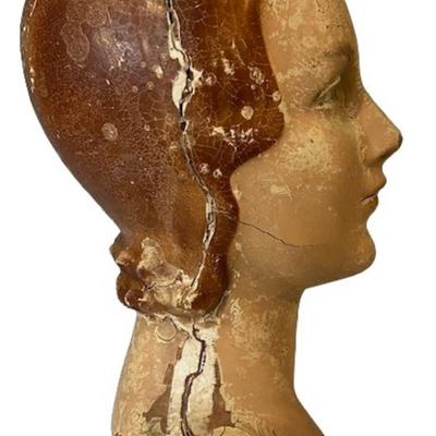 Vintage Papier Mache Mannequin Head