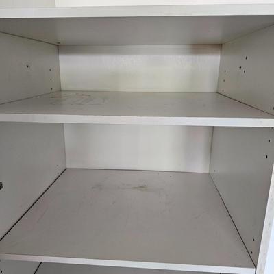 White Wooden Storage Cabinet (G-JS)