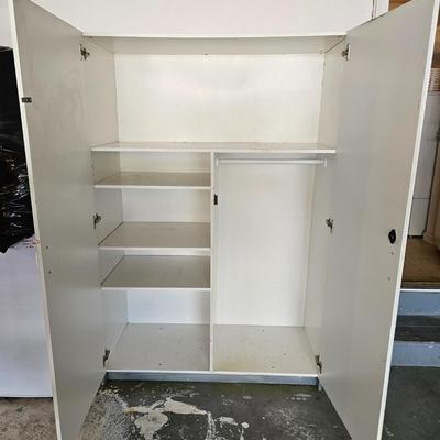 White Wooden Storage Cabinet (G-JS)