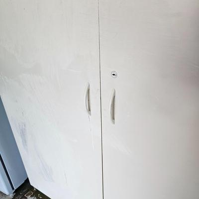 White Wooden Storage Cabinet (G-JS)