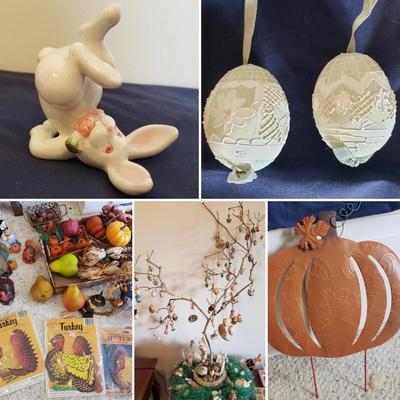 Easter Lefton Lambs, Fall and Thanksgiving Decorations (BD-KD)