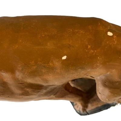 Vintage Chalkware RCA Victor Style Dog