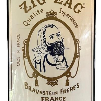 Zig-Zag Print Under Plastic
