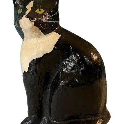 Vintage Realistic Papier Mache Cat