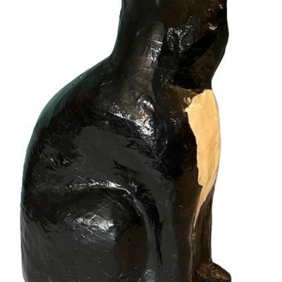 Vintage Realistic Papier Mache Cat