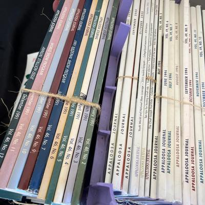 Crate of Apaloosa Journal magazines