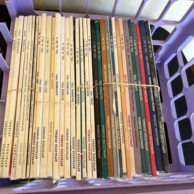 Crate of Apaloosa Journal magazines